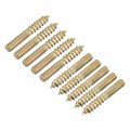 Uxcell M4x25mm Hanger Bolts 24pcs Double Ended Thread Dowel Screws For Wood Furniture Connecting