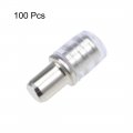 Uxcell Shelf Bracket Peg 5x15mm Nickel Plated Holder Support Pins With Rubber Sleeves 100 Pcs