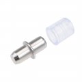 Uxcell Shelf Bracket Peg 5x15mm Nickel Plated Holder Support Pins With Rubber Sleeves 100 Pcs