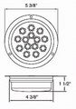 6 Pack Red Round Flush Mount Stop Turn Tail Led Lights 5 3 8 In For Truck Trailer Rv 25105r Waterproof Dot Approved 14 Diode 