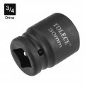 Uxcell 3 4-inch Drive By 30mm 6-point Shallow Impact Socket For Ratchets Torque Electric Wrenches Cr-mo Metric