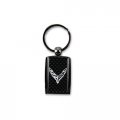 Sr1 Performance C8 Corvette Carbon Fiber Accent Keychain Officially Licensed Chevrolet Key Chain 