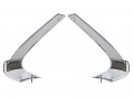 Auto Krafters Compatible Replacement For Quarter Window Mouldings Lh And Rh Pair 1970-77 Maverick 1971-77 Comet Chrome-plated