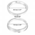 X Autohaux 4pcs Od 70 1mm To Id 60 Aluminum Alloy Car Hub Centric Rings Wheel Bore Center Spacer