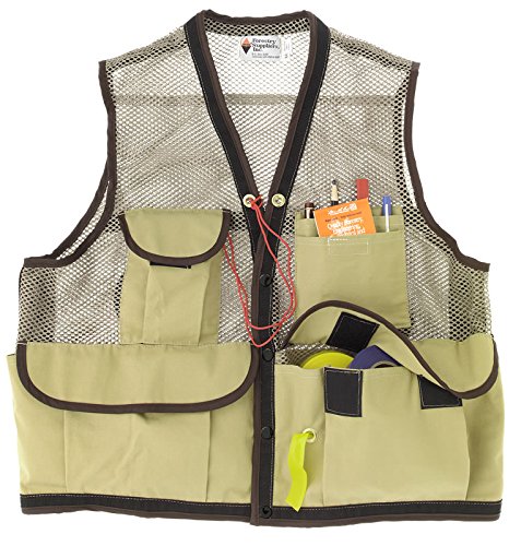 Xl Tan Jim-gem 8-pocket Nylon Mesh Cruiser Vest X-large 43-46
