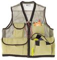 Xl Tan Jim-gem 8-pocket Nylon Mesh Cruiser Vest X-large 43-46 