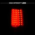 Amerilite For 2008-2016 Ford F250 F350 F450 Super Duty Pickup Truck Clear Ruby Red Led Replacement Brake Lamps Taillights Set