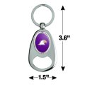 Graphics More Ashland University Primary Logo Keychain Chrome Metal Spinning Oval Bottle Opener