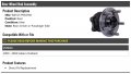 Rear Wheel Hub Bearing Assembly Compatible With 2000-2004 Subaru Outback