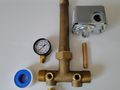 1 25 X 14 No Lead Brass Tank Tee Kit Union Water Well Pressure Square D M4 30-50 Switch Low Cut Off-pump Protection 