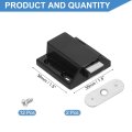 2 Pcs Magnetic Push Latches For Cabinet Door 1 5x1 26 Inch To Open Latch Hardware Hidden Release Drawer Pull On Closet Touch