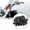 Uxcell 40pcs M5 Black Rubber Windscreen Windshield Screws Bolts Nut For Motorcycle
