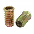 Uxcell 20pcs M10x30mm Zinc Plated Hex Socket Drive Countersunk Head Insert Nut For Wood