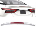 Rear Trunk Spoiler With 3rd Brake Light For 2016-2023 Nissan Maxima Factory Style Painted Silver Wing Body Kit 