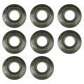 8x Engine Mount Flanged Nylon Lock Nut For Polaris M10x1 25 Thread Size Iron Material