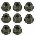 Caltric 8x Engine Mount Flanged Nylon Lock Nut For Polaris 