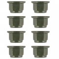 8x Engine Mount Flanged Nylon Lock Nut For Polaris M10x1 25 Thread Size Iron Material