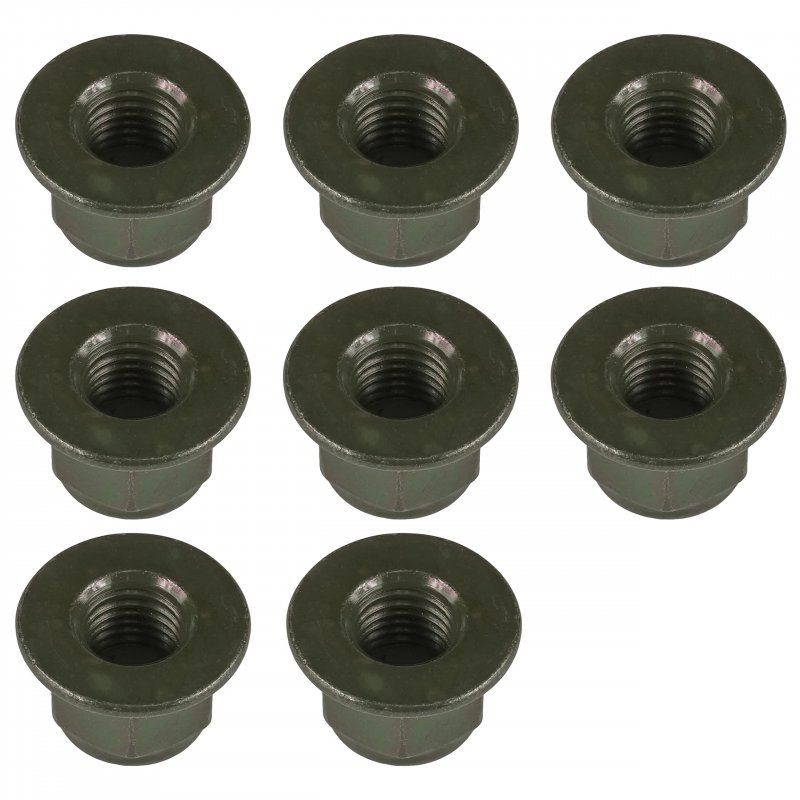8x Engine Mount Flanged Nylon Lock Nut For Polaris M10x1 25 Thread Size Iron Material