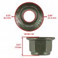 8x Engine Mount Flanged Nylon Lock Nut For Polaris M10x1 25 Thread Size Iron Material