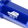 Auto Dynasty J2 Engineering 7075-t6 Compatible Withged Aluminum M12x1 5 20pcs 50mm Tall Close-end Lug Nut Set W Adapter Blue
