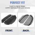 X Autohaux Pair Car Center Console Lid Armrest Seat Box Cover Protector Replacement Microfiber Leather For Acura Mdx 2007-2013