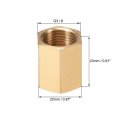 Brass Pipe Fitting Connector Straight Hex Coupler G3 8 X Female Thread Gold Tone 4pcs