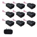 10 Pieces 8 Wire Plug 8-pin Male Connector Fit 2004 2015 Volvo Vnl Vn Vnm Headlight And 2008-2015 Freightliner Cascadia Dorr 