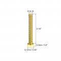 Uxcell Brass Hex Bolts 5 16-18x2-1 2 2pcs Fully Thread Grade 4 8 Solid Hexagon Head Bolt Machine Screws For Machinery
