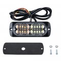 4pcs Ultra Slim 20-led Amber White Warning Emergency Flashing Strobe Light Bar Car Truck 12v 24v