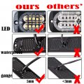 4pcs Ultra Slim 20-led Amber White Warning Emergency Flashing Strobe Light Bar Car Truck 12v 24v