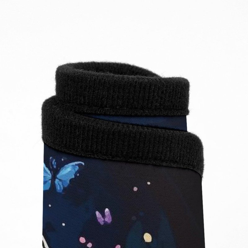 Cute Fairy Car Floor Mats Automotive Sparkling Fireflies Mushroom Rubberpet 4a Pieces Set All Weather Protector Non-slip