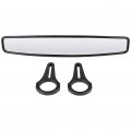 Aintier Black Convex Rearview Mirror Compatible With For Polaris Rzr 800 900 1000 Xp 1 75 Rear View Center Abs