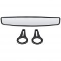 Aintier Black Convex Rearview Mirror Compatible With For Polaris Rzr 800 900 1000 Xp 1 75 Rear View Center Abs