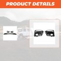 Bumper Lower Radiator Grilles Grill For 2014-2017 Infiniti Q50 Sport W Fog Lamp Covers