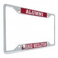 Ohio Wesleyan University Owu Battling Bishops Metal License Plate Frame For Front Or Back Of Car Officially Licensed Alumni 