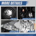 Auto Dynasty Lx2518139 Led Drl Projector Headlight Lamp Compatible With Lexus Es300h Es350 2013-2015 Driver Left Side Chrome