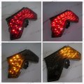 Httmt Mt043- Tail Light Brake Compatible With 2006-2011 Kawasaki Ninja Zx-14 Zx1400 Zzr1400 Smoke
