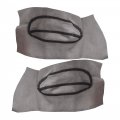 Gxywady Door Panel Insert Cards Leather Synthetic Black Replacement For Volkswagen Beetle 1998-2010