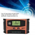 Qiilu 40a Solar Charge Controller 12v 24v Mppt Panel Regulator Lcd Screen With Dual Usb Port Auto Battery