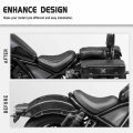 Lorababer Motorcycle Leather Diver Passenger Seat Cover Cushion Pad Compatible With H-onda Rebel Cmx1100 Cm1100 Cmx Cm 1100