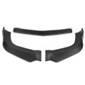 Auto Dynasty 3pcs Factory Style Car Front Bumper Lip With Side Canards Compatible Dodge Charger Srt 11-14 Matte Black