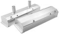All26171 Fabricated Aluminum Valve Cover Set With Breather Tube For Small Block Chevy Traditional Style Cylinder Heads 