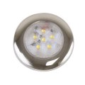 Scandvik 41320p Cool White Led Surface Mount Downlight With Stainless Steel Trim Ring 
