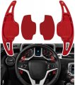 Aluminum Steering Paddle Shifter Extension Cover Trim Interior Accessories For Chevy Chevrolet Camaro 2012 2013 2014 2015 Red 
