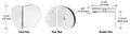C R Laurence Be90sw Crl White Berlin 90 Degree Glass Clamp 