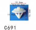 Autobahn88 Molding Clip Compatible With Ford Expedition Explorer Mountaineer 2001-up Universal Use Pack Of 20