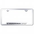 Au-tomotive Gold Laser Etched Logo Cut-out License Plate Frame For Chevy Camaro Ss Chrome 