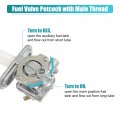 Uxcell Motorcycle Fuel Valve Petcock With Male Thread For Suzuki Gs750 1977-1979 Gs750e 1978-1979 Gs850g 1979-1981