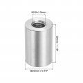 Uxcell 4pcs M10 Round Connector Nuts 304 Stainless Steel Coupling 30mm 1 18 Length Sleeve Rod Bar Stud Nut For Bracket