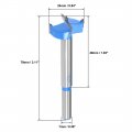 Uxcell Forstner Drill Bits 24mm Tungsten Carbide Wood Hole Saw Auger Opener Woodworking Hinge Drilling Boring Bit Cutter Blue